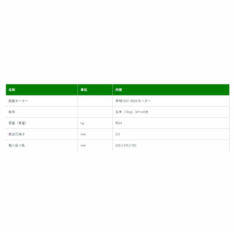 精米機 循環式精米機 B151EN 15kg入 コンパクト 圧力LED表示 精米 マルマス H |  | 01