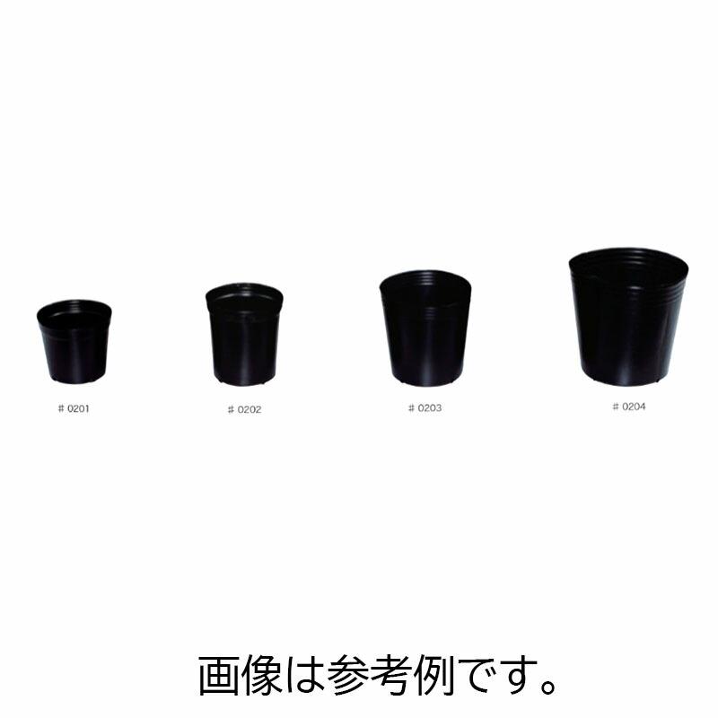 ポリポット グリーンポット #0201 7寸 小 カド4穴 黒 400個 園芸 プラスチックポット 鉢 明和 代引不可 | 