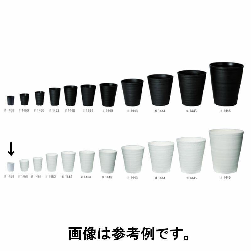 1200個 #1458 プラスチックポット セラアート 長鉢 2.5寸 白 外径63mm 高さ65mm 鉢 明和 代引不可 |  | 02