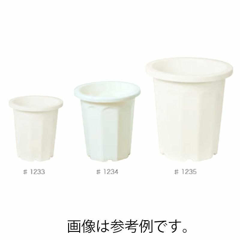 プラスチックポット ケンガイ鉢シリーズ ケンガイ角 7寸 #1233 白 70個 園芸 鉢 明和 代引不可 | 