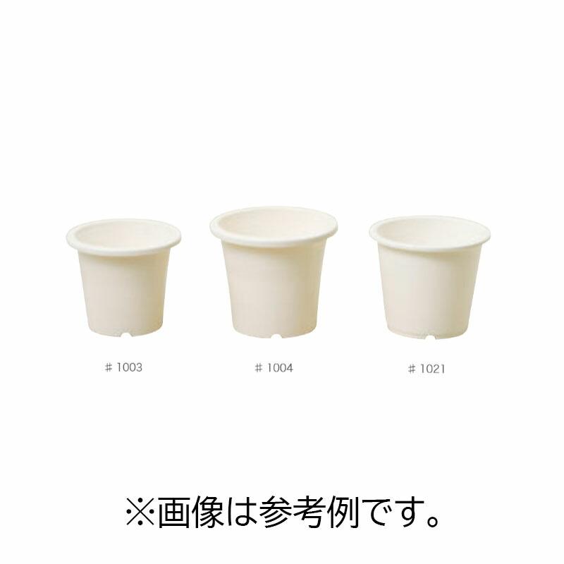 プラスチックポット M 5寸 #1021 375個 ホワイト 白 園芸 鉢 明和 代引不可 | 