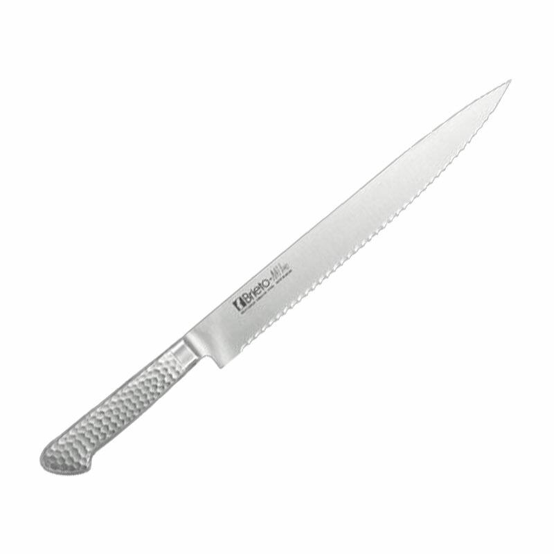 片岡製作所 Brieto M11 Pro ヨーロッパ European Type M122 セレイテッドスライサー 10 260mm ブライト 包丁 モナカ仕上げ 刃 H | 