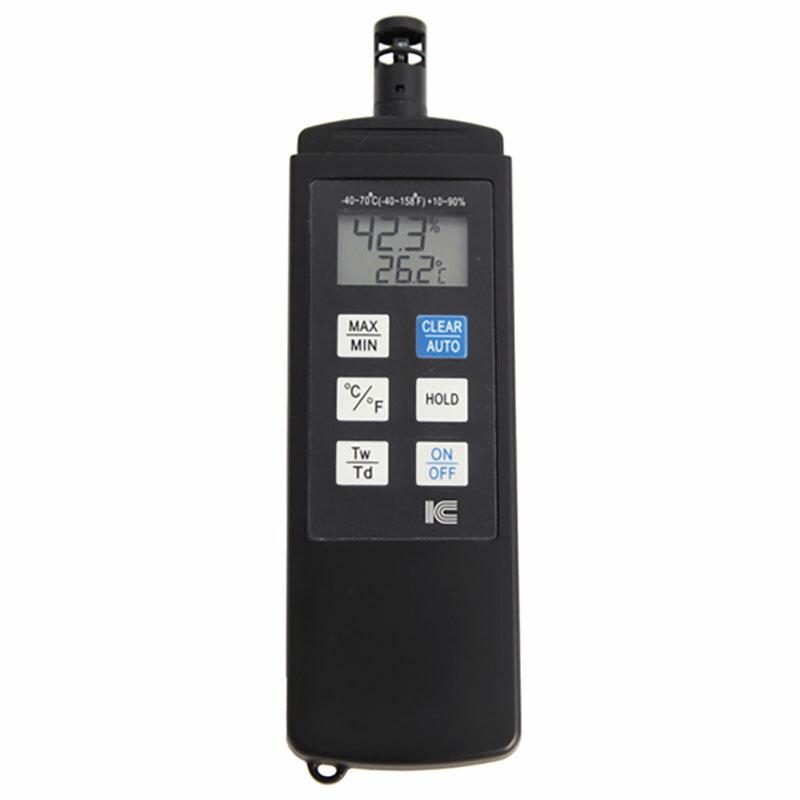 温湿度計 サーモ1070 デジタル最高最低温湿度計 10個 携帯型 防塵 防水 温度 湿度 測定 管理 アイシー IC 金TD | 
