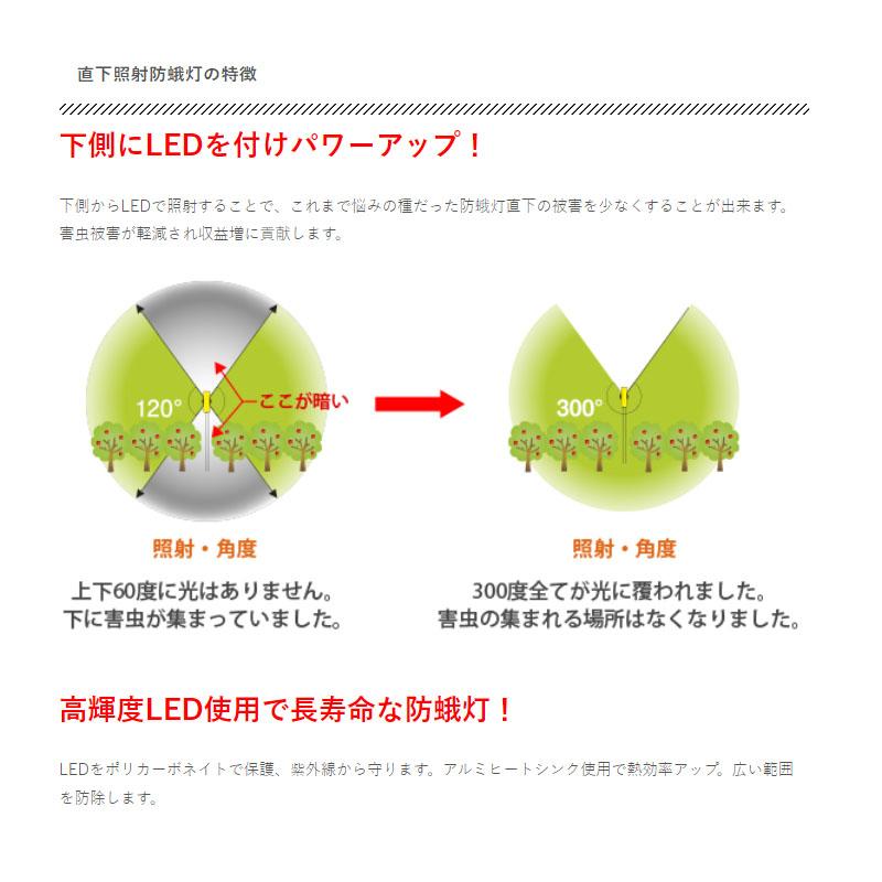 LED 防蛾灯 モスバリア2 ミックス 省電力 屋外灯 屋外 蛾灯 防虫 害虫 発光ダイオード LEDライト 果樹 野菜 虫対策 防虫灯 ゼロビーム ZEROBEAM 代引不可 |  | 03