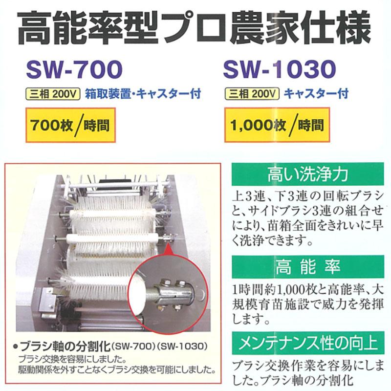 全自動 育苗箱洗浄機 SW-1030 苗箱洗浄機 斉藤農機製作所 SAITO オK