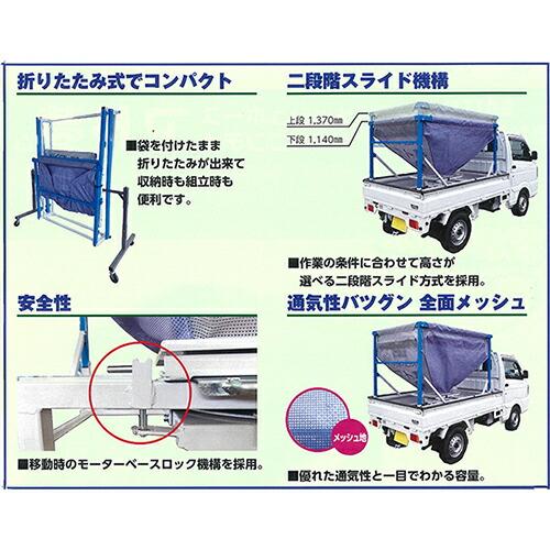 メッシュホースコンテナ アト夢 KD-203LVR Rキャスター付 バネコン無 小型穀類搬送機 斉藤農機製作所 サイトー SAITO オK 個人宅配送不可 代引不可 |  | 02