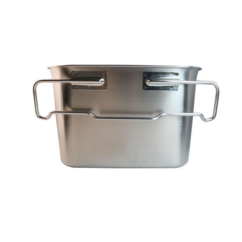 ステンレス 給食バット運搬型 積み重ねハンドル付 深さ250mm SH-6038