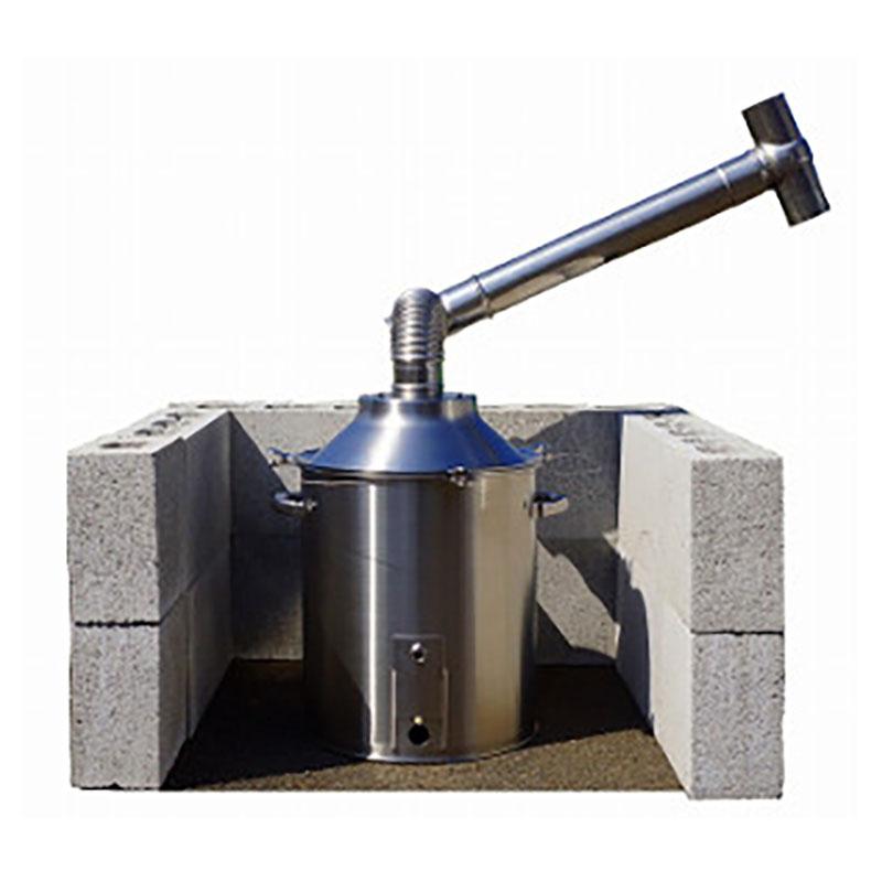 ミニミニ燻燃器 クンネン器 クン炭モミ酢製造器 24L MMKN-24IW ミニミニ燻燃器 クンネン器 クン炭モミ酢製造器 24L MMKN-24IW