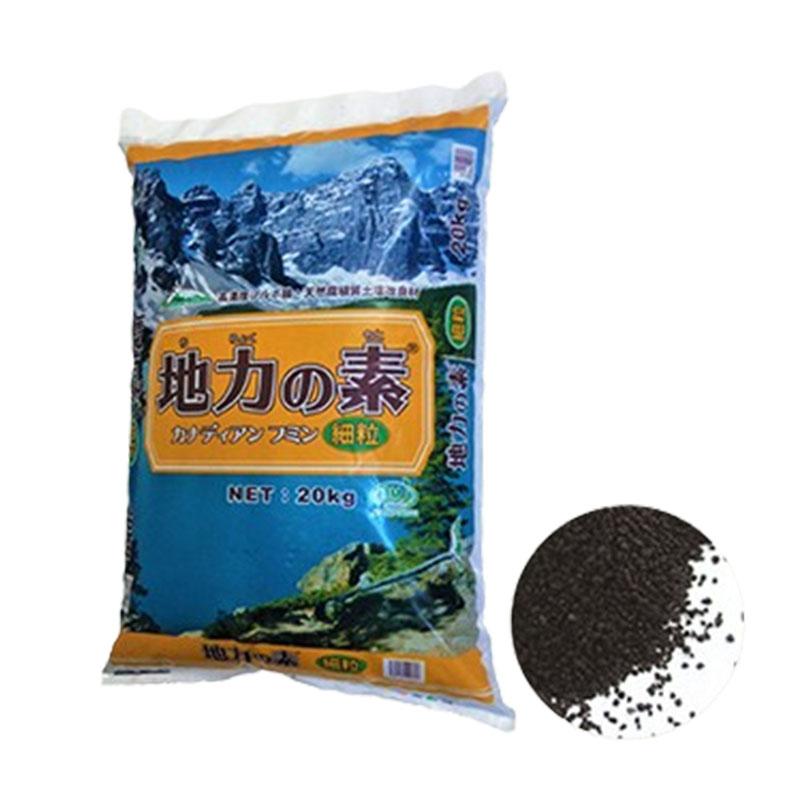 土壌改良材 地力の素 カナディアンフミン 細粒 20kg 天然腐植 土づくり ピィアイシィバイオ サT 代引不可 | 