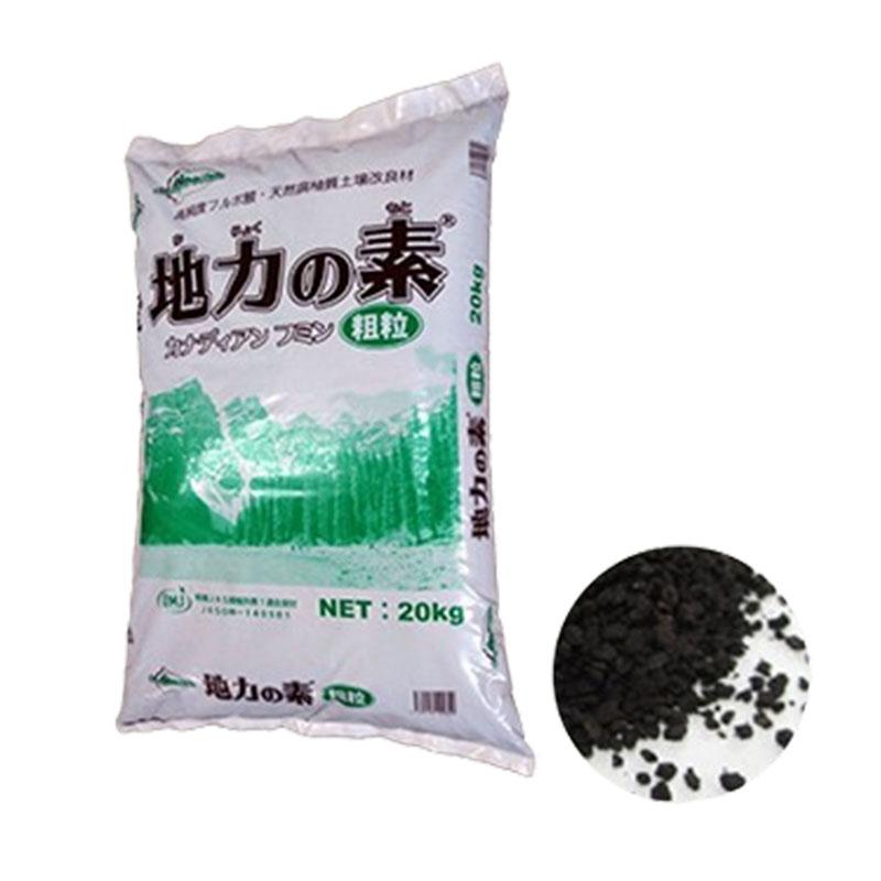 土壌改良材 地力の素 カナディアンフミン 粗粒 20kg 天然腐植 土づくり ピィアイシィバイオ サT 代引不可 | 