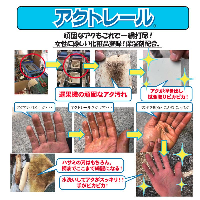 手指のアク取り洗浄 アクトレール スプレーボトル 850ml 15本 アク取り用 洗浄料 トーヤク サT 個人宅配送不可 代引不可 |  | 01