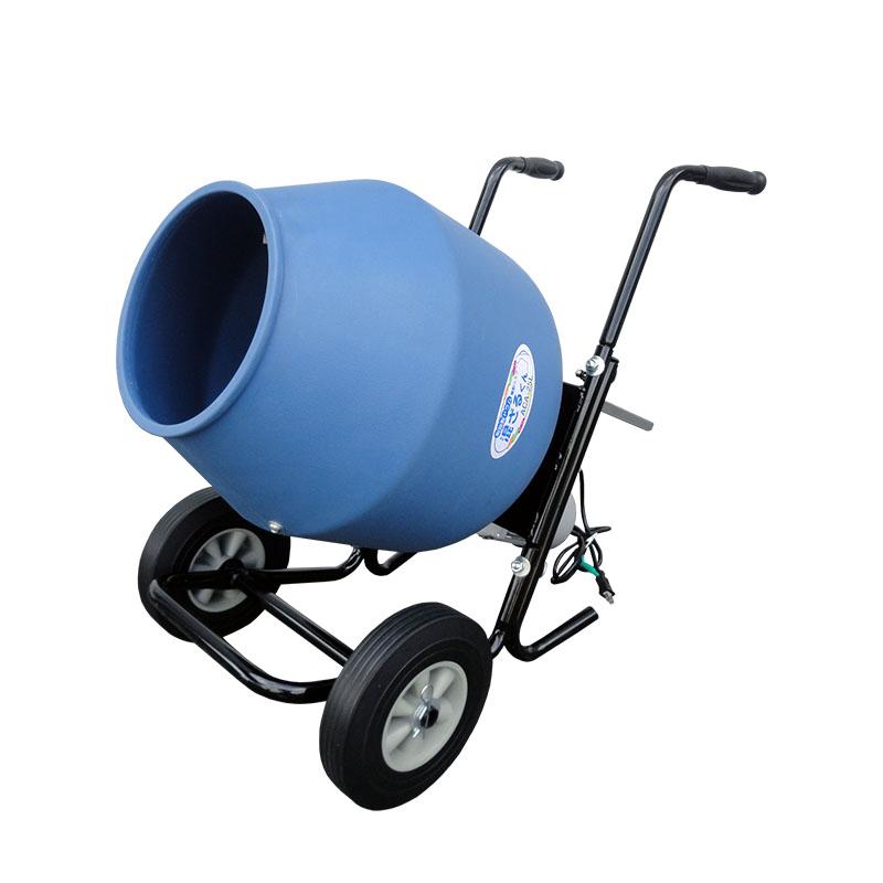 樹脂製ドラム電動ミキサー 混ざるくん ACA-25L ドラム回転 樹脂製 静音モーター 撹拌 用土 飼料 肥料 コンクリート アルミス 代引不可 | 