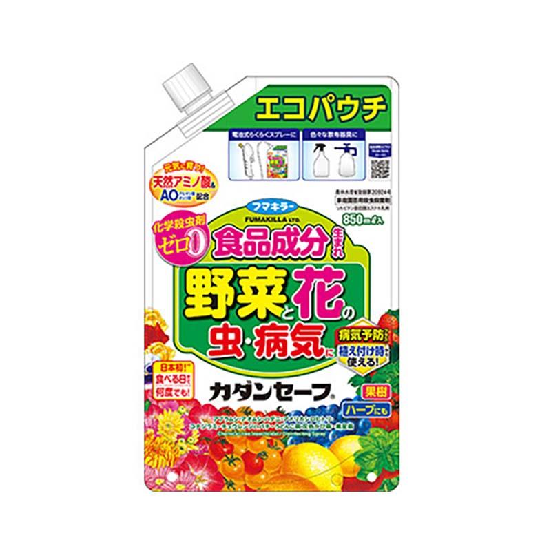 フマキラー カダンセーフ エコパウチ 850ml 12個 園芸用 殺虫剤 殺菌剤 食品成分由来 カ園 個人宅配送不可 代引不可 | 