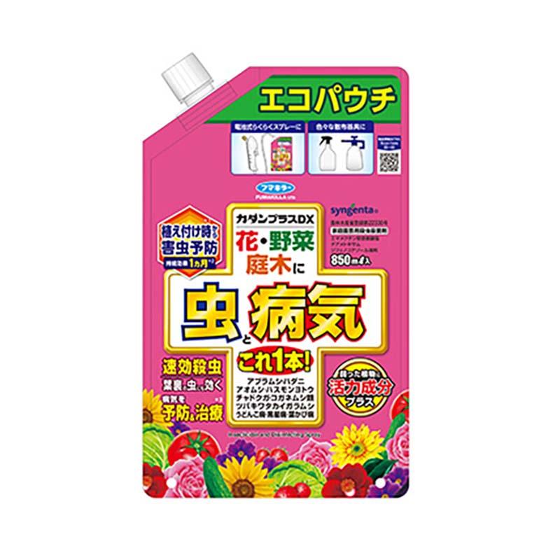 フマキラー カダンプラスDX エコパウチ 850ml 12個 園芸用 殺虫剤 殺菌剤 害虫対策 カ園 個人宅配送不可 代引不可 | 