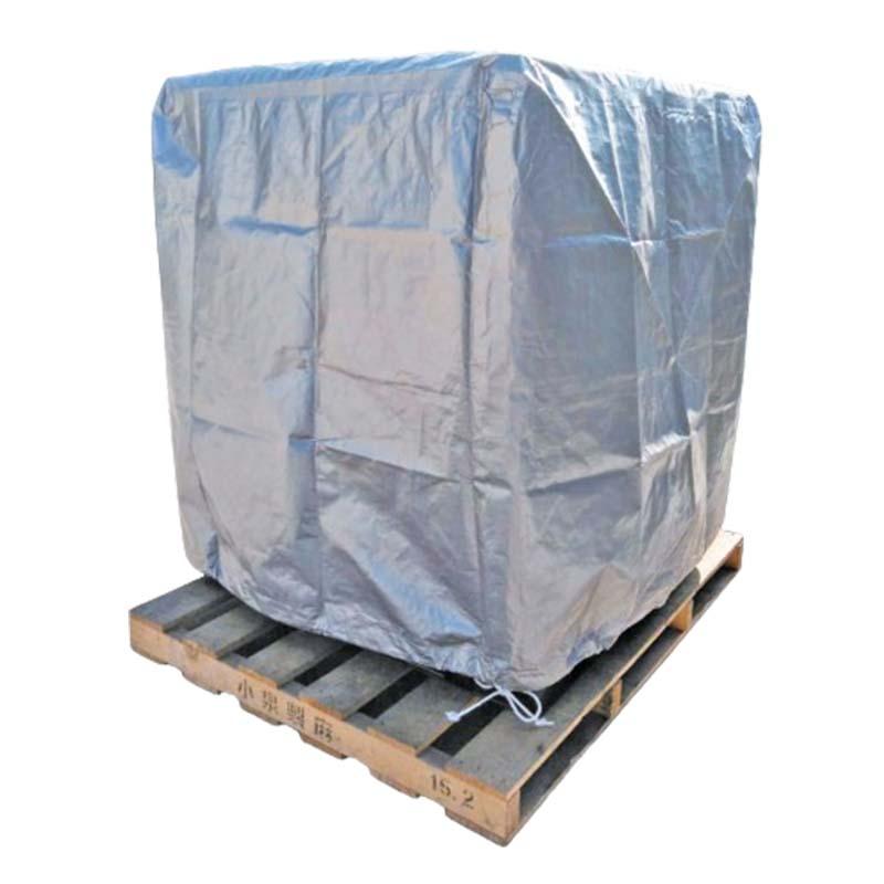 UV#3400 シルバーパレットカバー 1300×1300×1200mm 物流資材 カバー 小泉製麻 中GH | 