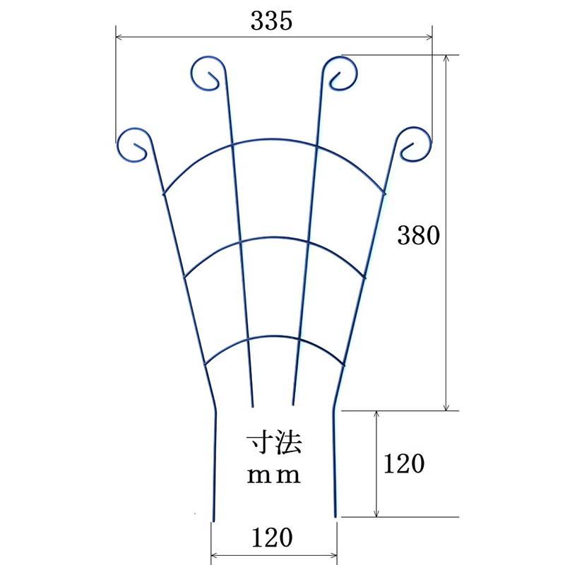 ミニトレリス 3枚組 支柱 誘引 アサガオ つる性植物 GREENGARDEN グリーンガーデン 園芸 花壇 庭 ガーデニング 小K D |  | 02