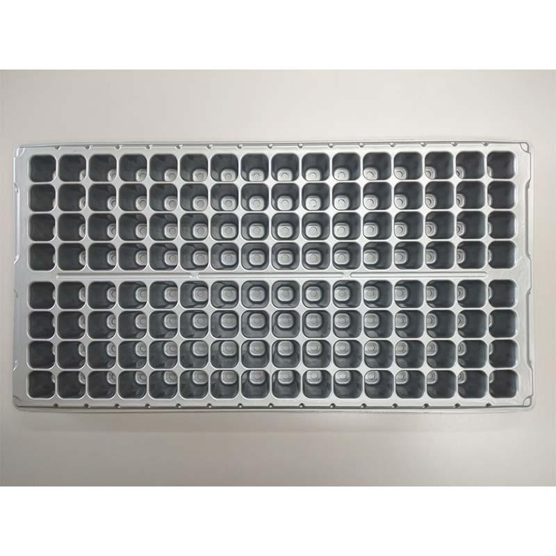 100枚 セルトレー 銀 128穴 角穴 上穴なし 280×545mm ポリプロピレン 国産 インチタイプ 育苗トレー セルトレイ アンドウケミカル サT 個人宅配送不可 代引不可 |  | 01