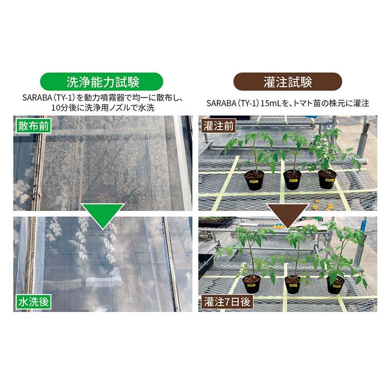 洗剤 ハウス汚れ SARABA TY-1 18L ビニールハウス 農業用ハウス 清掃 掃除 汚れ落とし 花粉 土ぼこり コケ 園芸 農業 パネフリ タS 代引不可 |  | 02