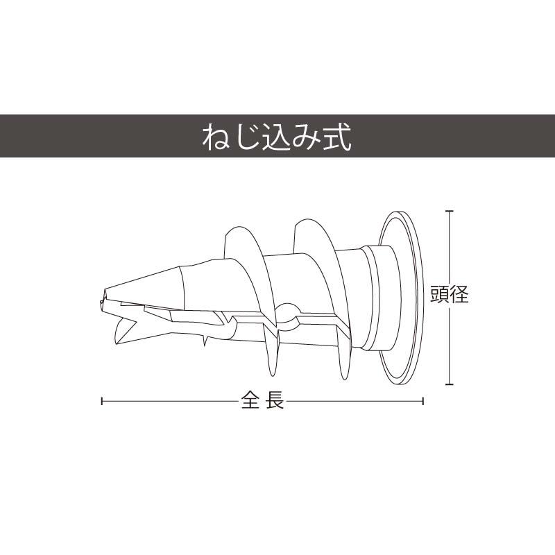アンカー ボードスクリュー 亜鉛ダイカスト 袋入り BSC-25P ユニカ 25本入 ねじ込み式アンカー コンクリート 工事 三冨D |  | 02