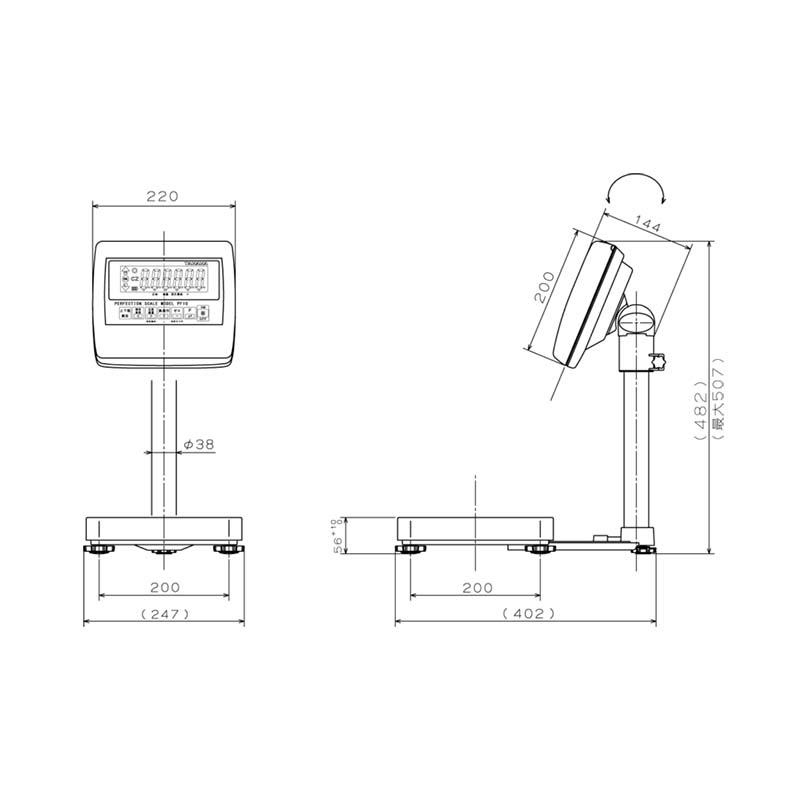 デジタル台はかり パーフェクションスケール PF10 ひょう量3kg PF10-3N 計量 はかり スケール 田中衡機 個人宅配送不可 代引不可 |  | 01