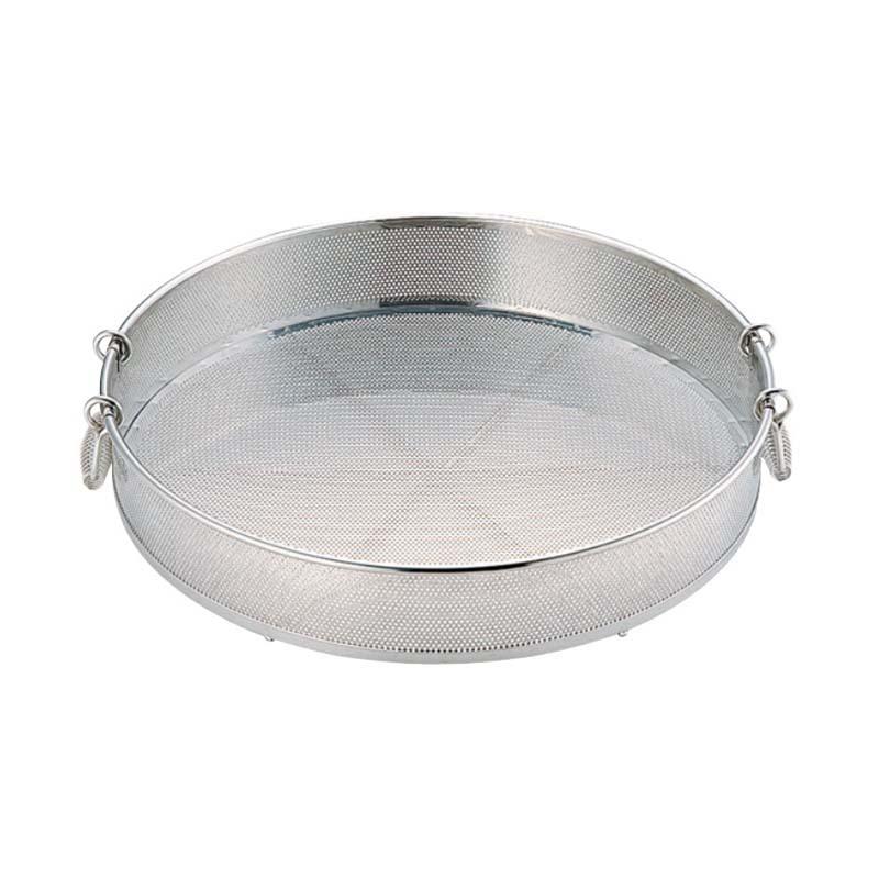 ざる UK 18-8 パンチング手付蒸しザル 60cm ステンレス製 ザル 容器 調理 水切り スS 代引不可 | 