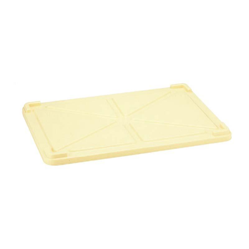 蓋のみ PP 番重用蓋 サンボックス 蓋 クリーム 番重・油脂箱・#54用兼用 584×399×H30mm ふた フタ ばんじゅう 番重 コンテナ ポリプロピレン スS 代引不可 | 