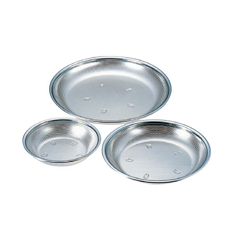 盆ざる 18-8 パンチ盆ざる型 21cm ステンレス パンチング 盆ザル ざる ザル 水切り 調理用具 スS 代引不可 |  | 01