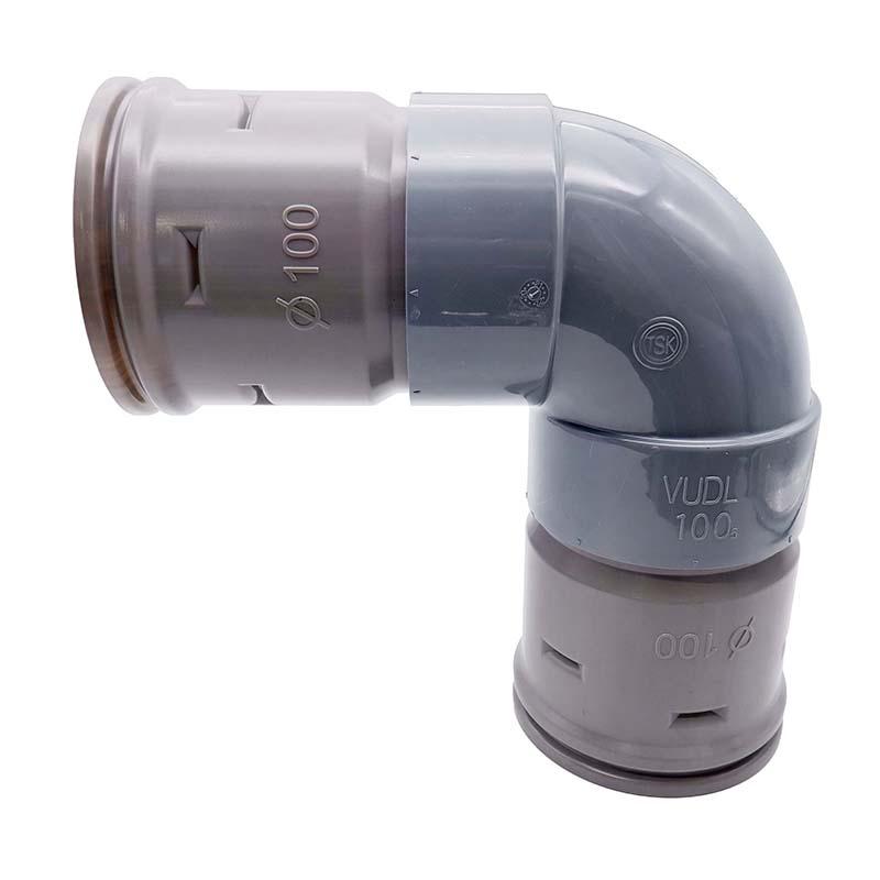 暗渠パイプ部品 90°エルボ φ100mm 継手 PE暗渠排水管 部品 暗渠パイプ あんきょ資材 水はけ 水たまり解消 T産 代引不可 | 