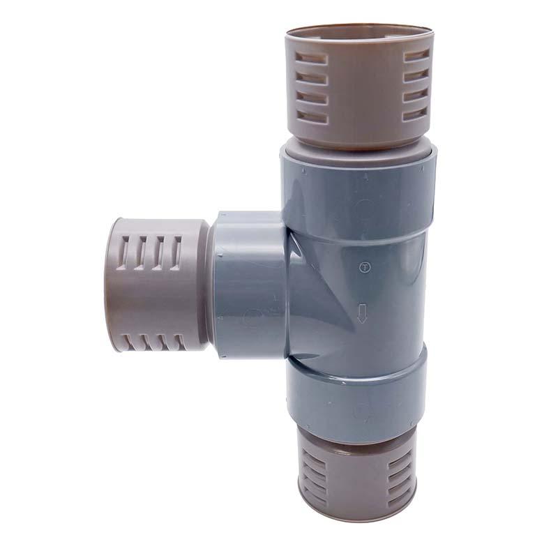 暗渠パイプ部品 T字管 φ50mm PE暗渠排水管 部品 暗渠パイプ あんきょ資材 水はけ 水たまり解消 T産 代引不可 |  | 01