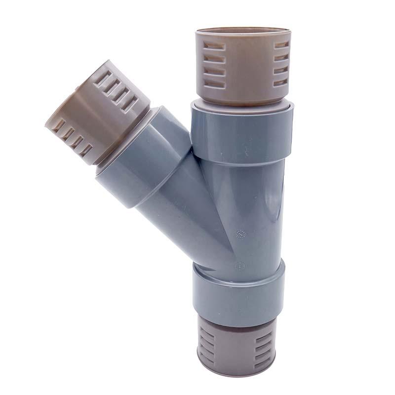 暗渠パイプ部品 Y字管 φ50mm PE暗渠排水管 部品 暗渠パイプ あんきょ資材 水はけ 水たまり解消 T産 代引不可 |  | 01