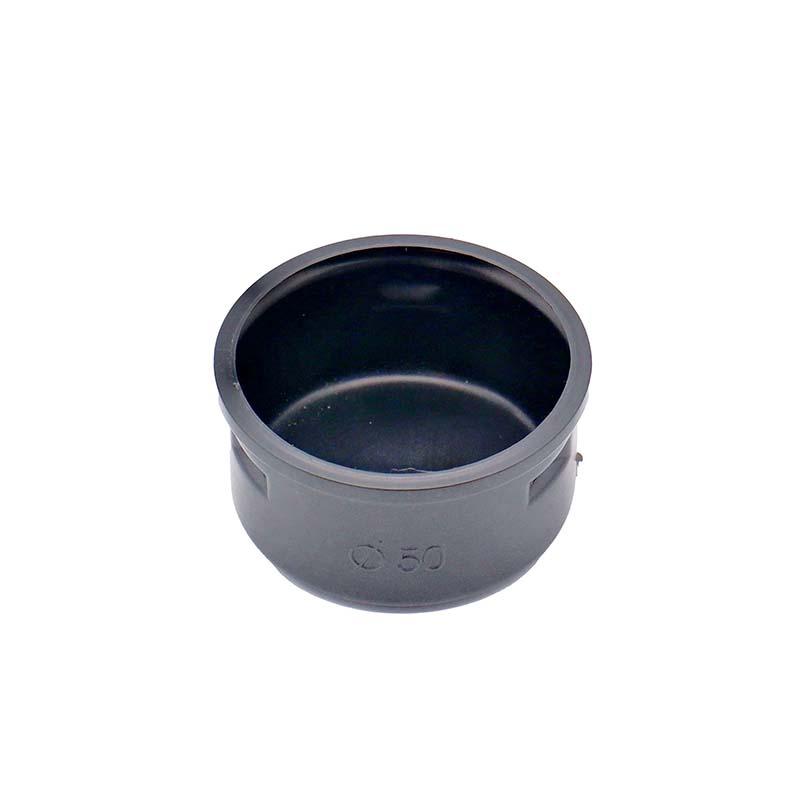 暗渠パイプ部品 キャップ φ50mm PE暗渠排水管 部品 暗渠パイプ あんきょ資材 水はけ 水たまり解消 T産 代引不可 | 