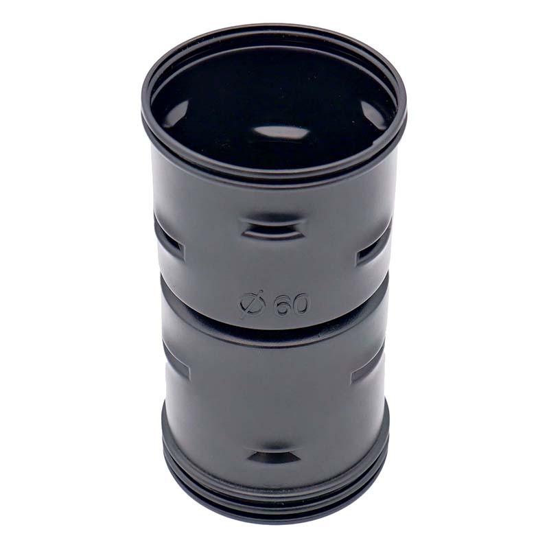 暗渠パイプ部品 ソケット φ60mm PE暗渠排水管 部品 暗渠パイプ あんきょ資材 水はけ 水たまり解消 T産 代引不可 | 