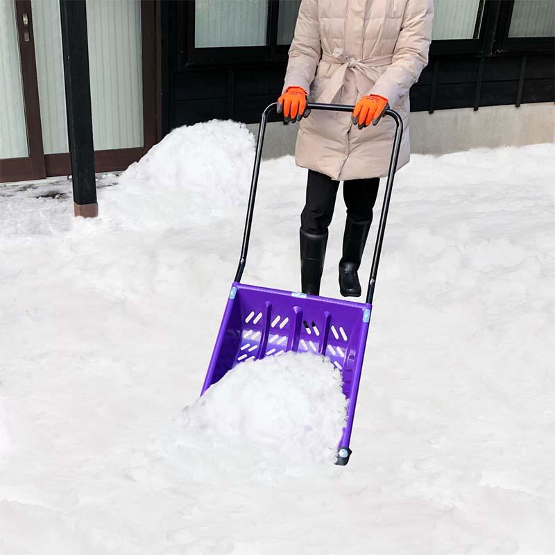 穴あきスノーダンプ PE コンパル 雪押し 雪ハネ 雪用品 雪対策 除雪 雪かき スノーダンプ アサノヤ産業 DZ | アサノヤ産業 | 01