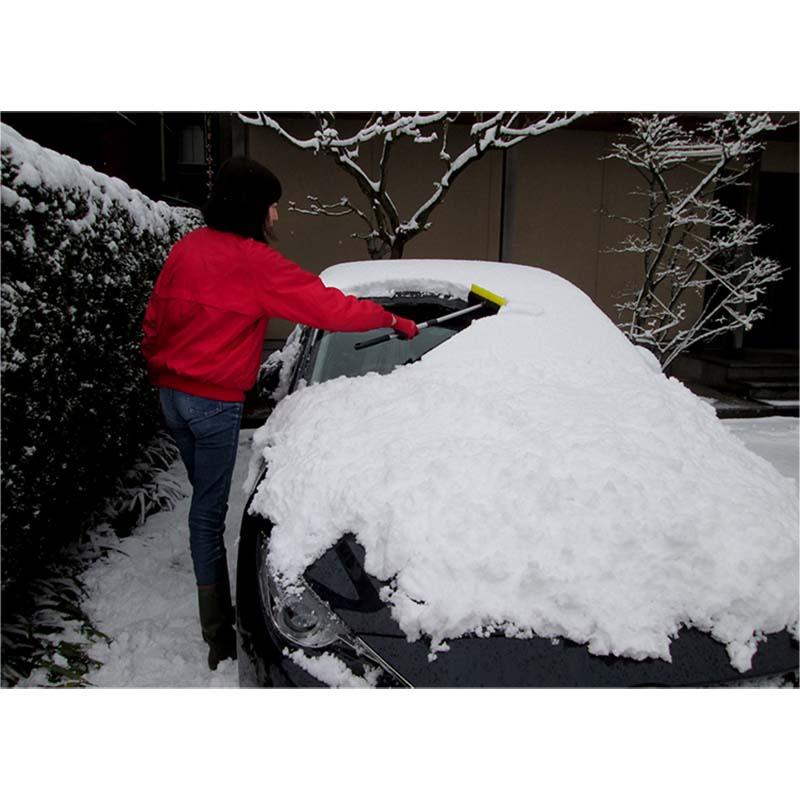 コンパクトスノーブラシ 伸縮式 コンパル 雪用品 雪対策 除雪 雪かき 雪のけ カー用品 アサノヤ産業 D | アサノヤ産業 | 01