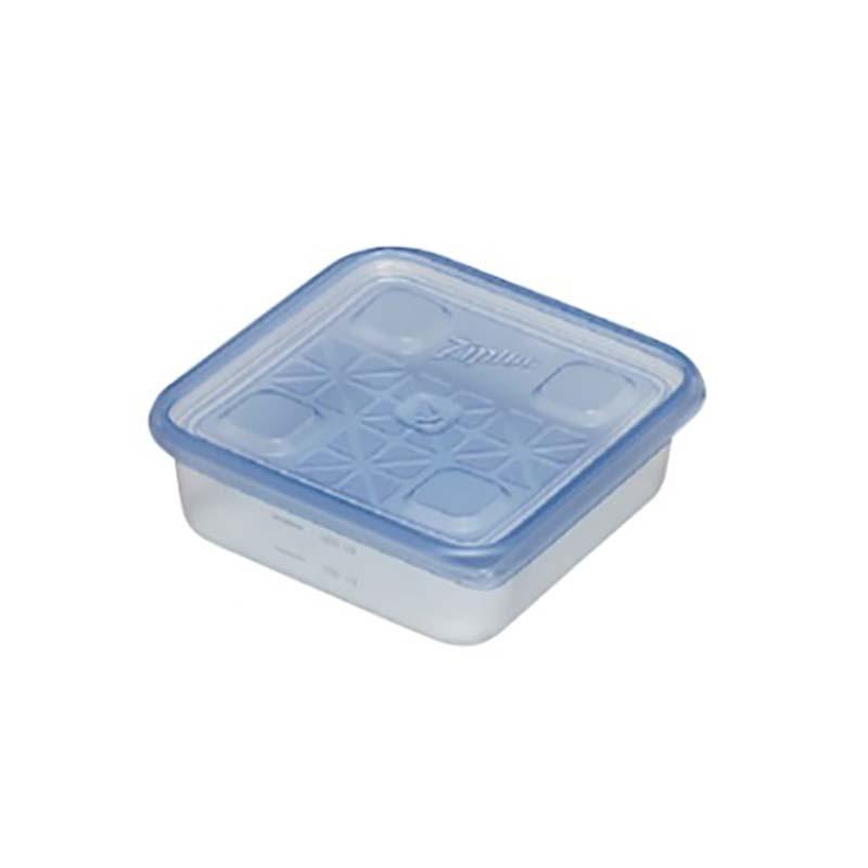 保存容器 ジップロックコンテナー 正方形 130ml 4個入 ケース 容器 食品 保存 保管 スS 代引不可 | 