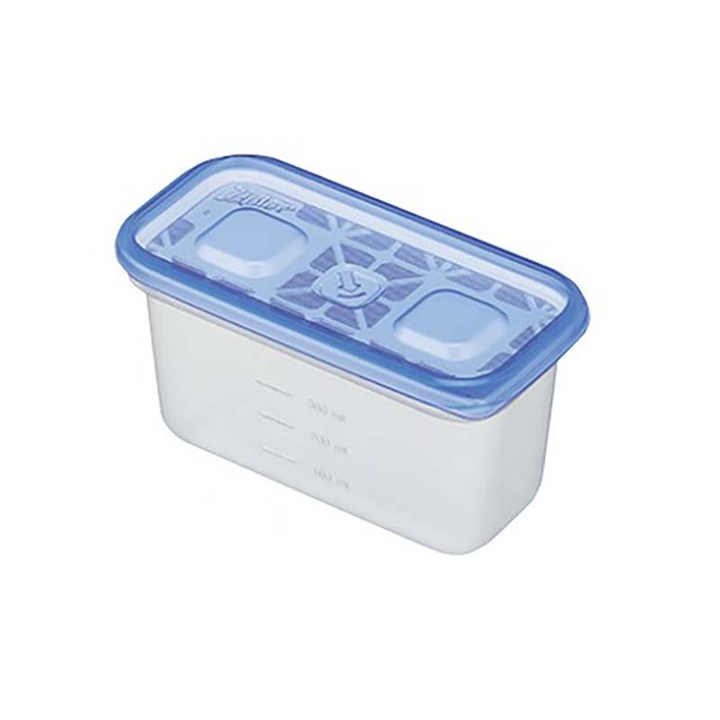 保存容器 ジップロックコンテナー 長方形 300ml 2個入 ケース 容器 食品 保存 保管 スS 代引不可 | 