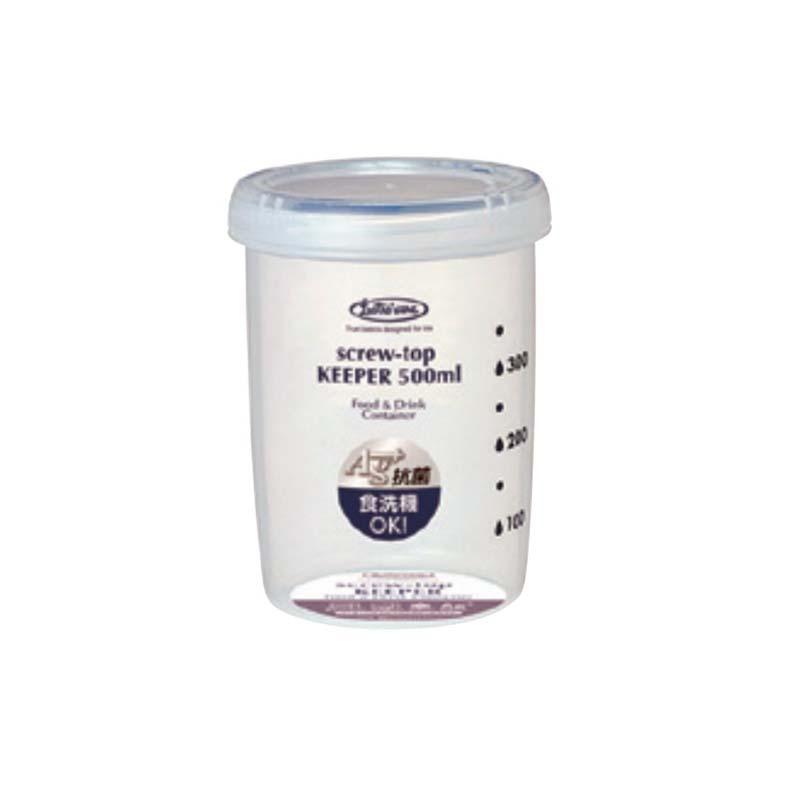 保存容器 ラストロ スクリュートップキーパー 深型 B-2274KN 容量500ml 目盛付 容器 食品 保存 調理用品 スS 代引不可 | 
