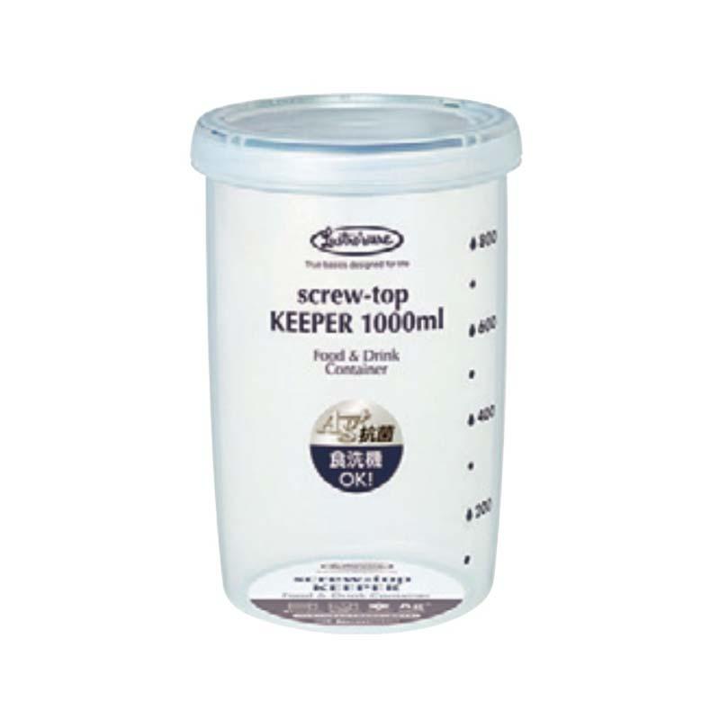 保存容器 ラストロ スクリュートップキーパー 深型 B-2275KN 容量1000ml 目盛付 容器 食品 保存 調理用品 スS 代引不可 | 