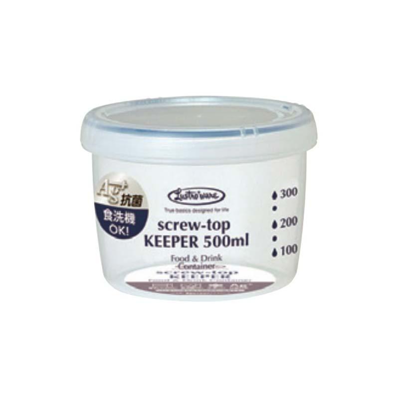 保存容器 ラストロ スクリュートップキーパー 浅型 B-2271KN 容量500ml 目盛付 容器 食品 保存 調理用品 スS 代引不可 | 
