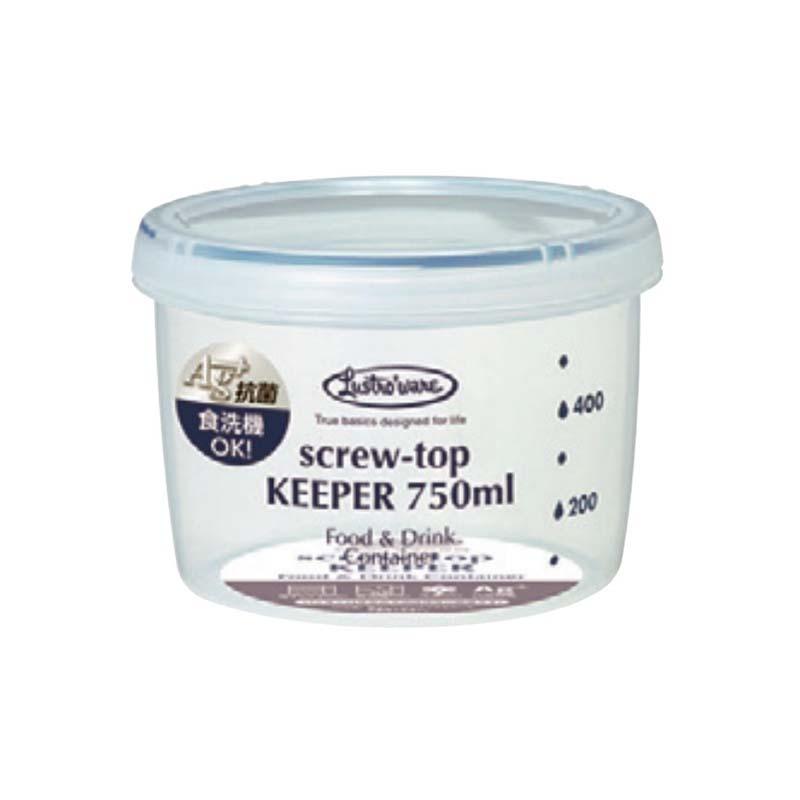 保存容器 ラストロ スクリュートップキーパー 浅型 B-2272KN 容量750ml 目盛付 容器 食品 保存 調理用品 スS 代引不可 | 