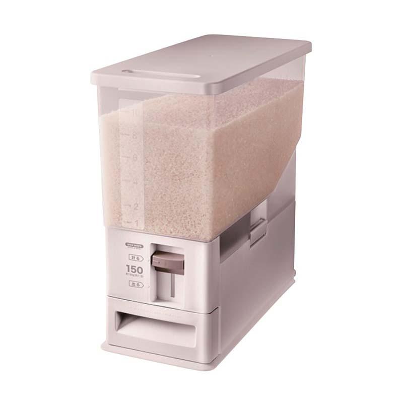 計量米びつ ホワイト 7503 貯米量12kg 米びつ 米 容器 保存 保管 スS 代引不可 | 