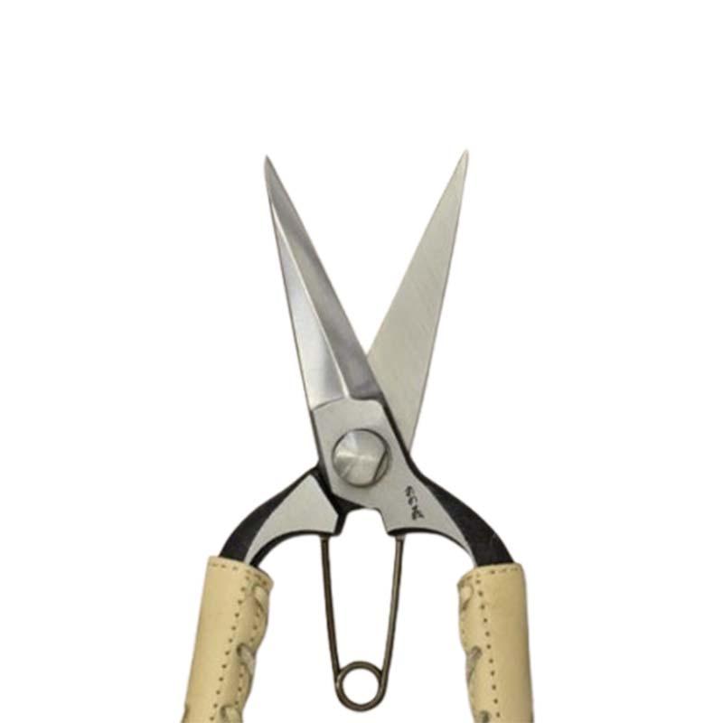 剪定ばさみ 双刃型両刃芽切鋏 8インチ 金止 本革巻 みきかじや村 TS062 はさみ 芽切鋏 園芸 剪定 三冨D |  | 01