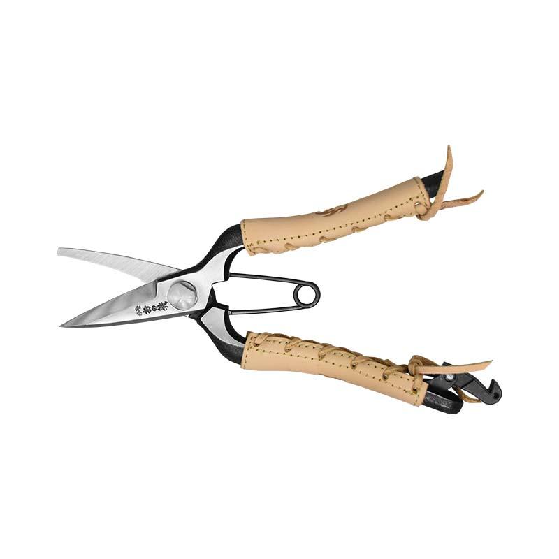 剪定ばさみ 剪定芽切鋏 7インチ 金止 本革巻 みきかじや村 TS131 万能鋏 はさみ 園芸 剪定 三冨D |  | 02