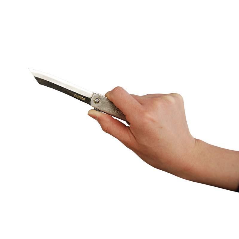 ナイフ 氷輪 斑紋純銀色仕上 TS152 みきかじや村 肥後守ナイフ 園芸ナイフ 園芸 DIY アウトドア 三冨D |  | 03