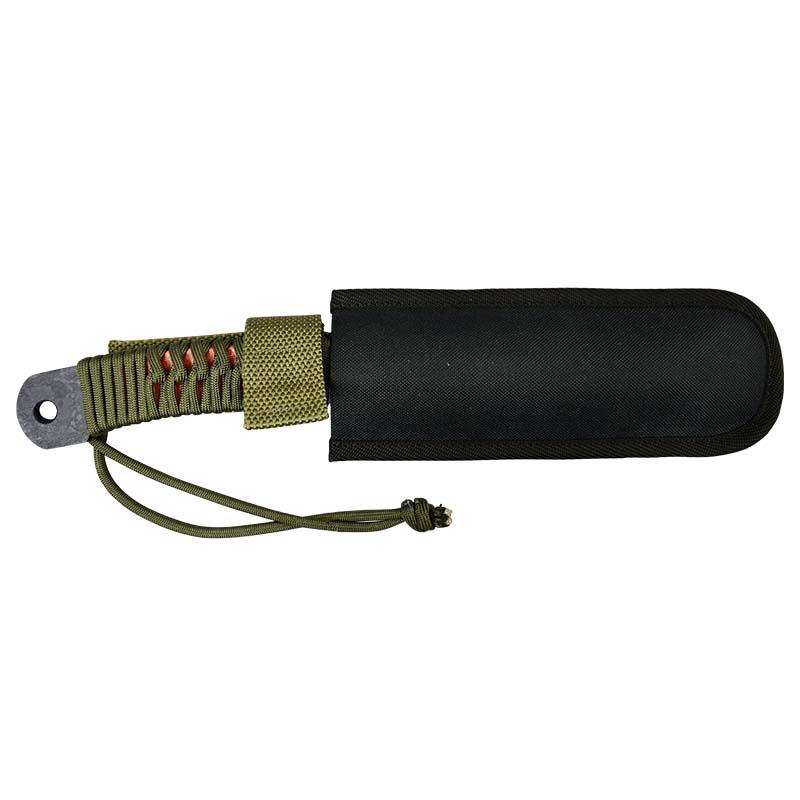 なた ラクーン 鉈両刃 黒打 180 パラコード柄 TS253 みきかじや村 ケース付 ナタ 焚火 キャンプ アウトドア 三冨D |  | 01