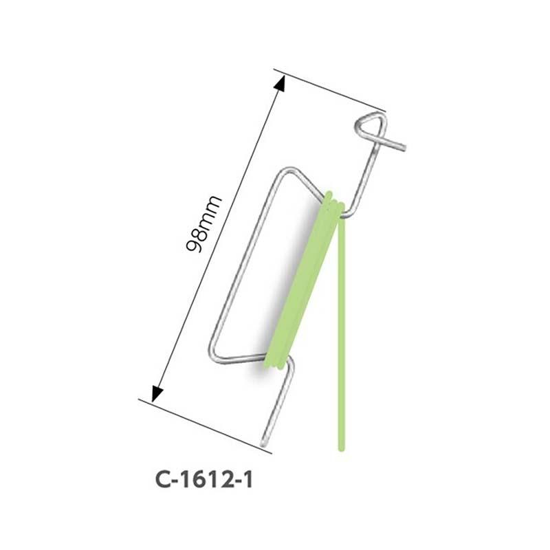 誘引フック 針金誘引フック C-1612-1 2500個 タキゲン 栽培 トマト 誘引 育苗 農業 園芸 作物 畑 ガーデニング サT 代引不可 |  | 01
