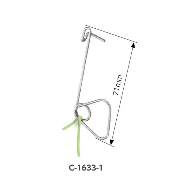 針金誘引フック音符くん 適合ワイヤー径φ2.5〜3.5mm C-1633-1 3000個 タキゲン 誘引 針金 栽培 育苗 農業 園芸 作物 畑 ガーデニング サT 代引不可 |  | 01