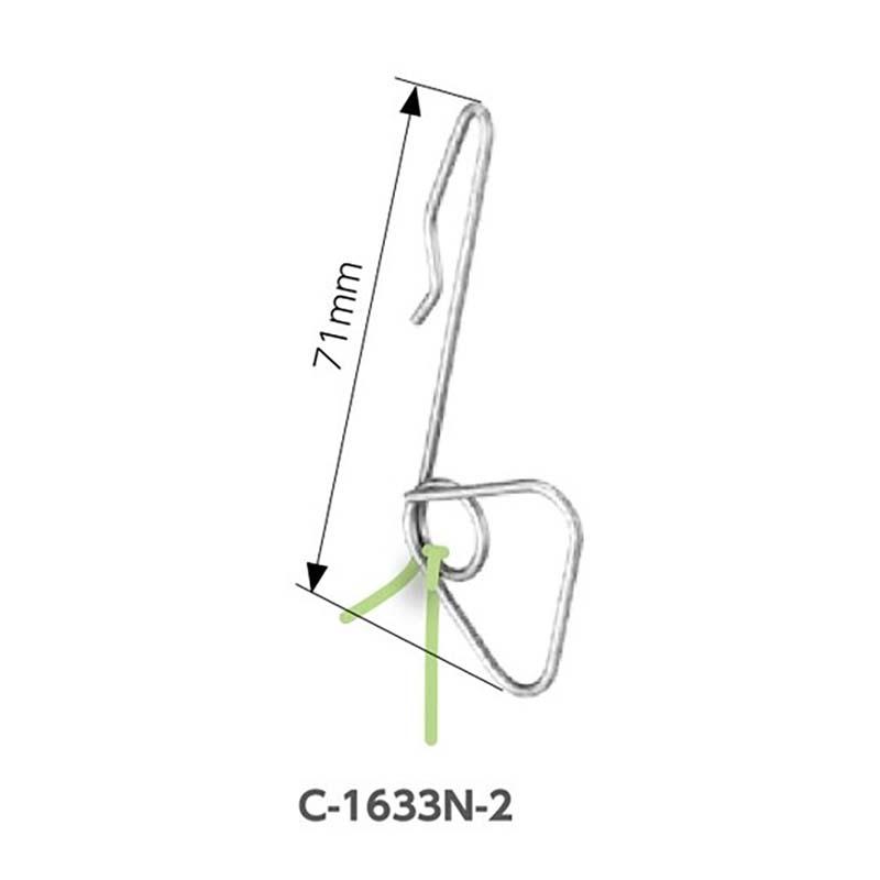 針金誘引フック音符くん 適合ワイヤー径φ2〜4mm C-1633N-2 3000個 タキゲン 誘引 針金 栽培 育苗 農業 園芸 作物 畑 ガーデニング サT 代引不可 |  | 01