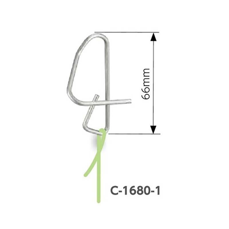 パイプ用 針金誘引フック 適合パイプ径φ19〜22mm C-1680-1 1000個 タキゲン 誘引 針金 栽培 育苗 農業 園芸 作物 畑 ガーデニング サT 代引不可 |  | 01