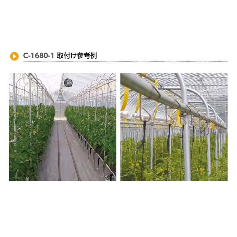 パイプ用 針金誘引フック 適合パイプ径φ19mm 紐簡単取付 C-1680-3 2500個 タキゲン 誘引 針金 栽培 育苗 農業 園芸 作物 畑 ガーデニング サT 代引不可 |  | 03